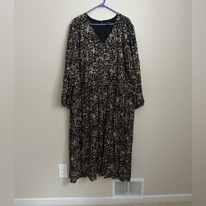 Lane Bryant Long Sleeve V Neck Dress Size 28
